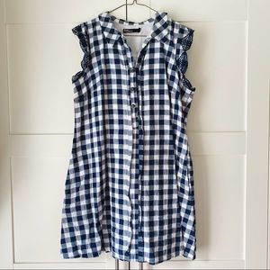 Anthropologie Dear Creatures Gingham Summer Dress